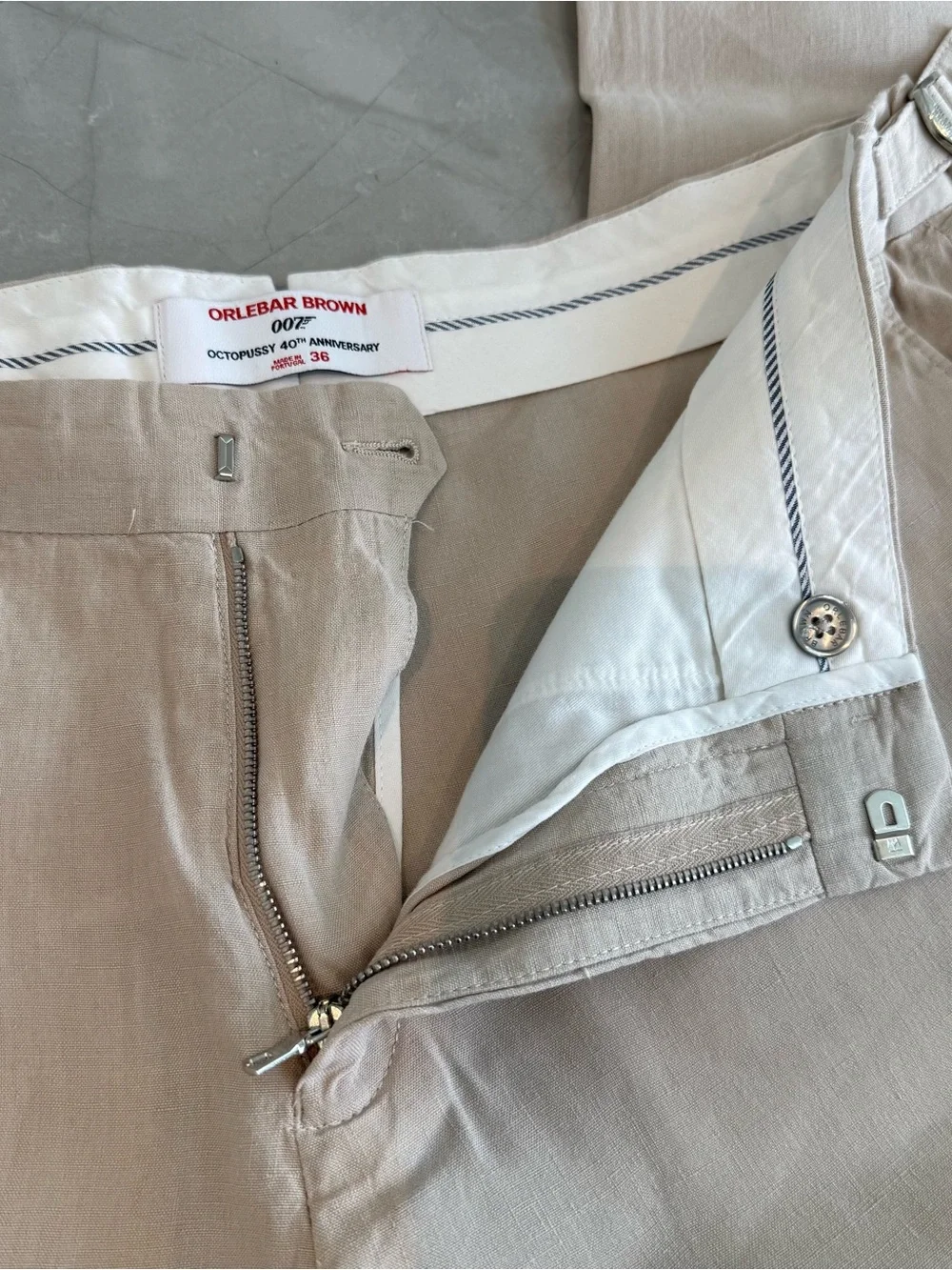 ORLEBAR BROWN JAMES BOND 007 Griffon Lino Trousers - Picture 7 of 14
